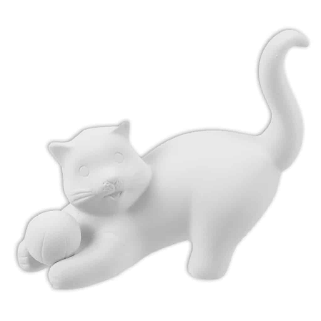 Bisque Imports 1129 - Kitty with Ball Bisque Figurine