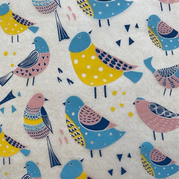 Elan Pottery Underglaze Transfer - Birds Multi-Color  - 19" x 13"