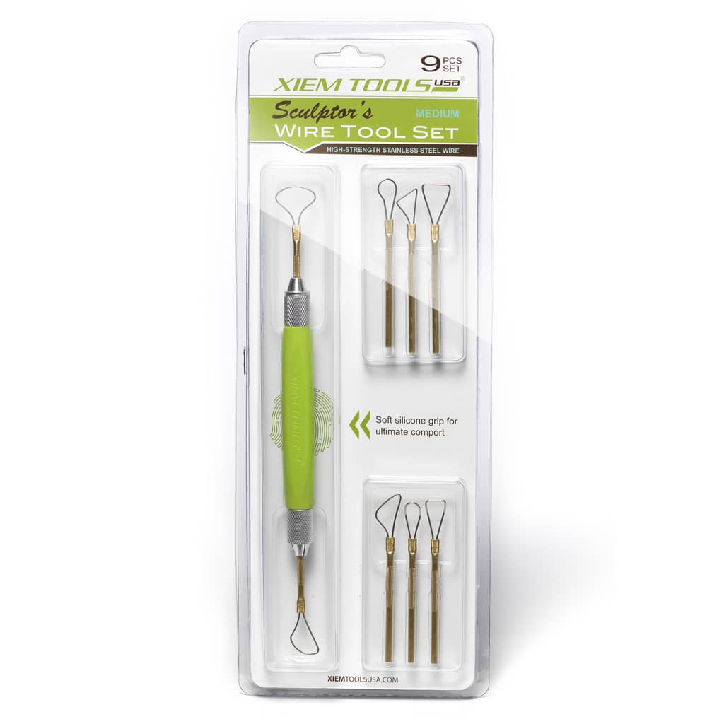 Xiem WS9SM Medium Sculptor's Wire Tool - 9pc Set