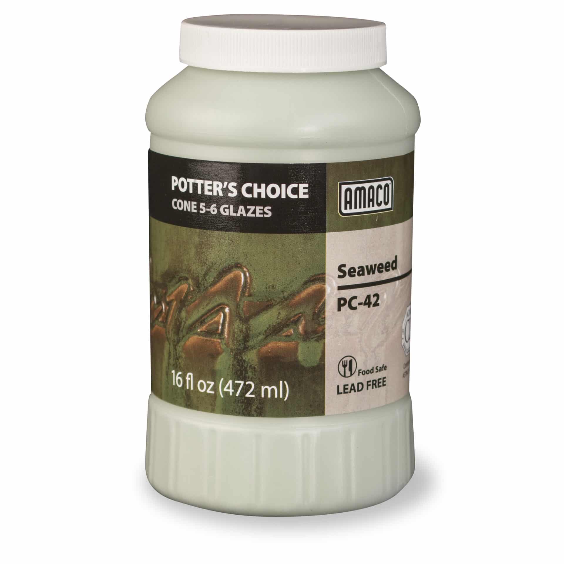 Amaco Potter's Choice - PC-42 Seaweed - Pint (16 oz.)