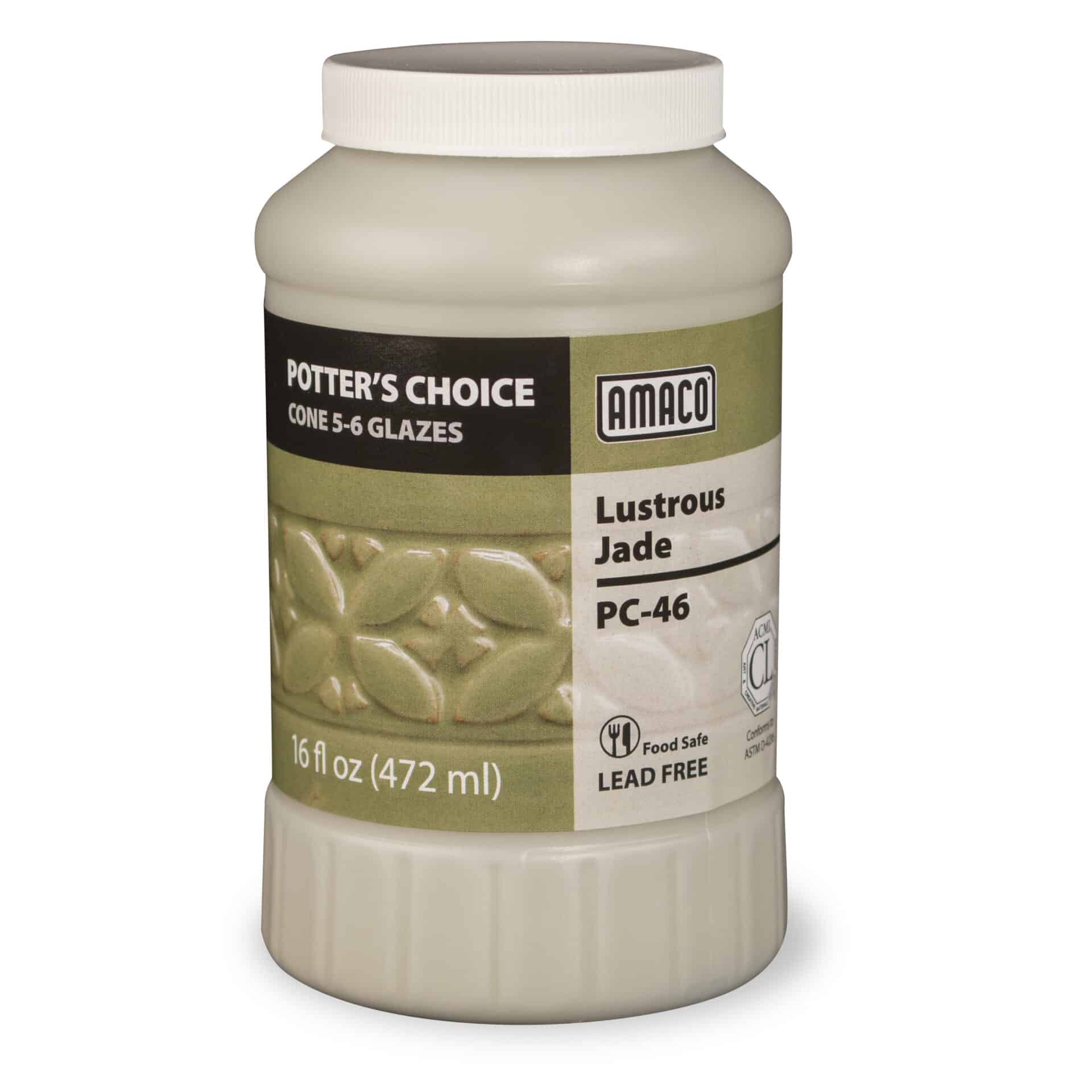Amaco Potter's Choice - PC-46 Lustrous Jade - Pint (16 oz.)