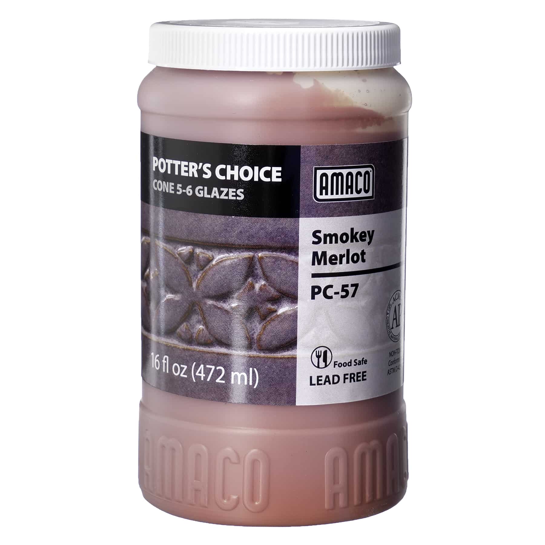 Amaco Potter's Choice - PC-57 Smokey Merlot - Pint (16 oz.)