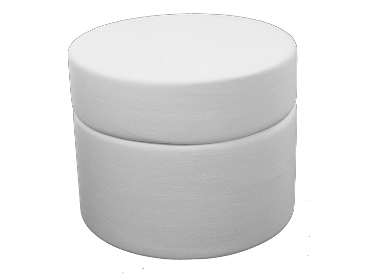 Wholesale Bisqueware - 1254 Small Round Box