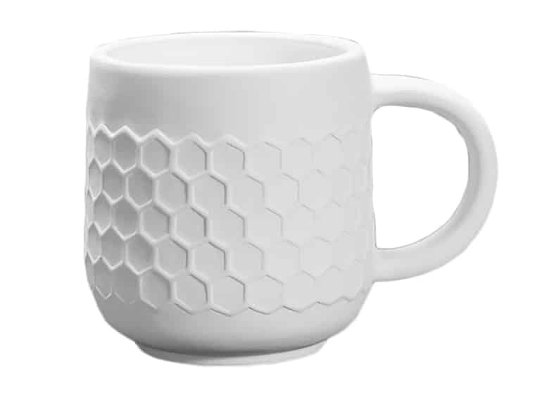 Wholesale Bisqueware - SB137 Stoneware Honeycomb Mug